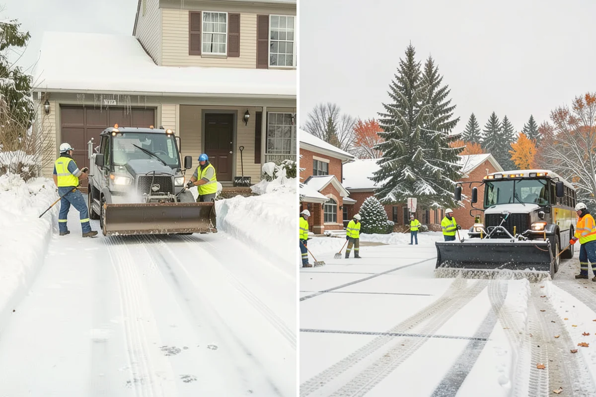 UTV Snow Plowing in Newcastle, King County, WA - Assess the site's access points and snow volume