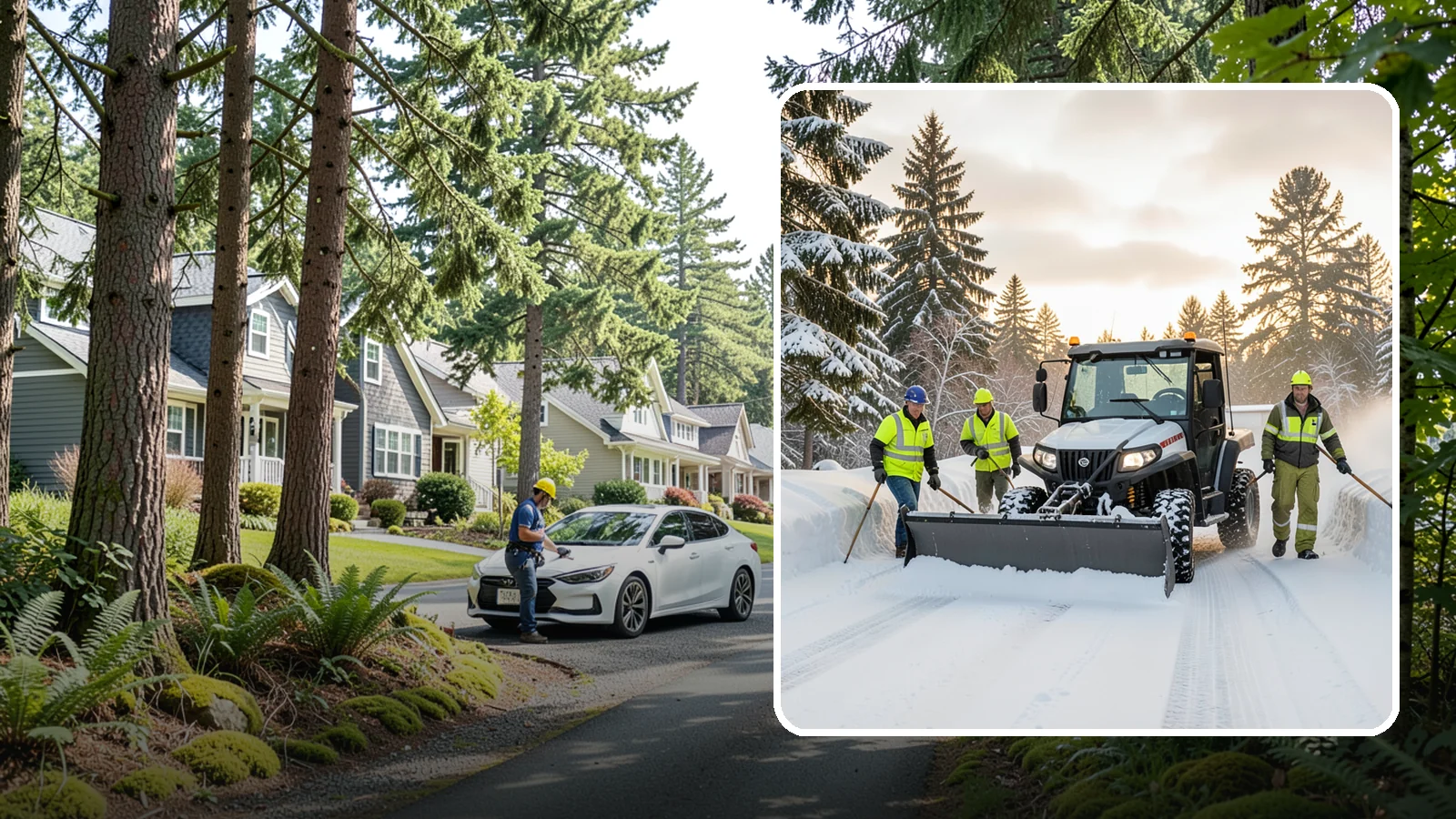 UTV Snow Plowing in Normandy Park, King County, WA - Our UTV plow units combine maneuverability with more pushing power for medium-sized properties and complexes.