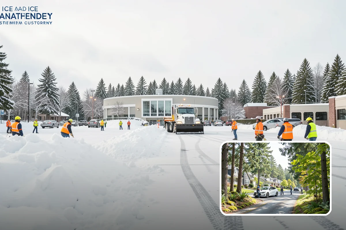 UTV Snow Plowing in Normandy Park, King County, WA - More pushing power than an ATV