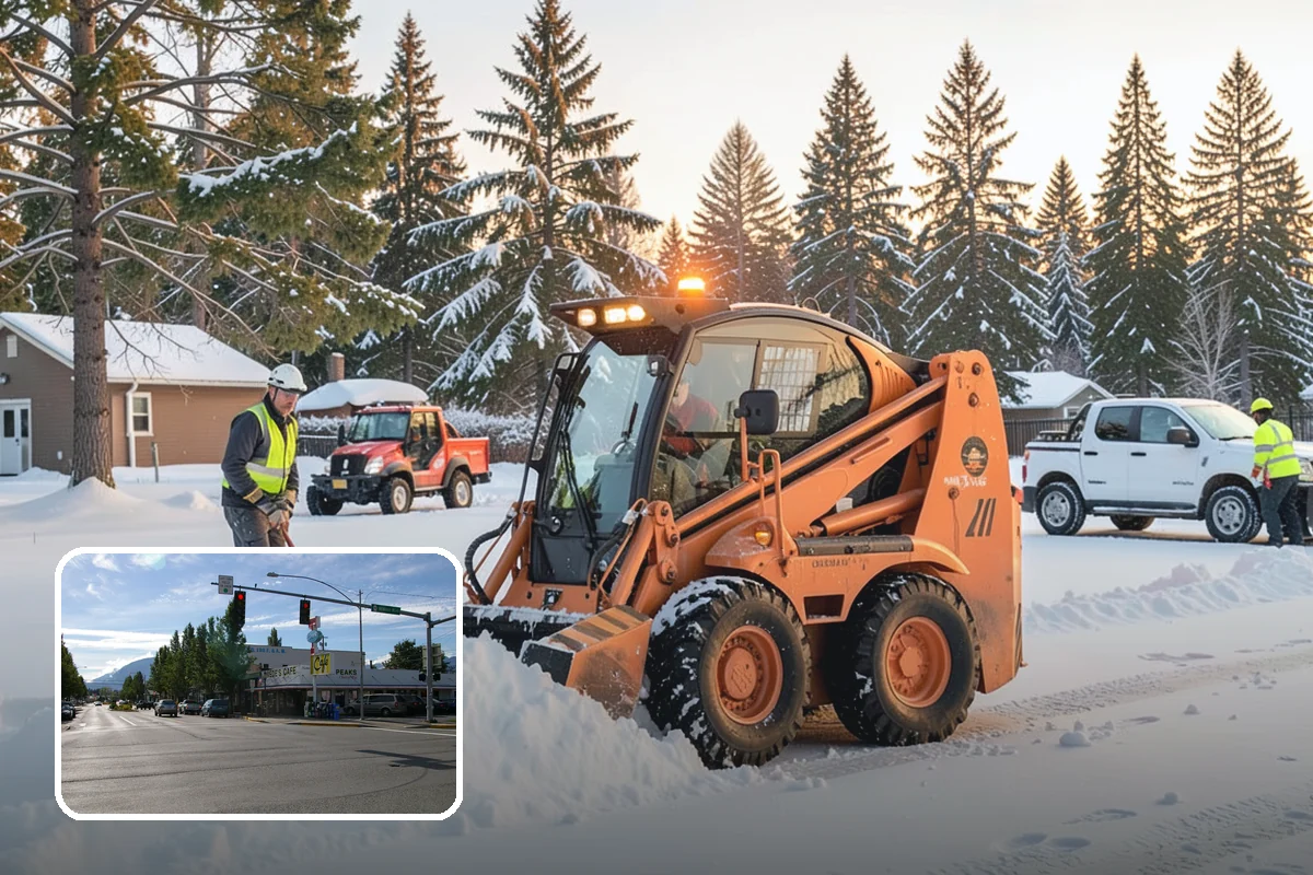 UTV Snow Plowing in North Bend, King County, WA - More pushing power than an ATV