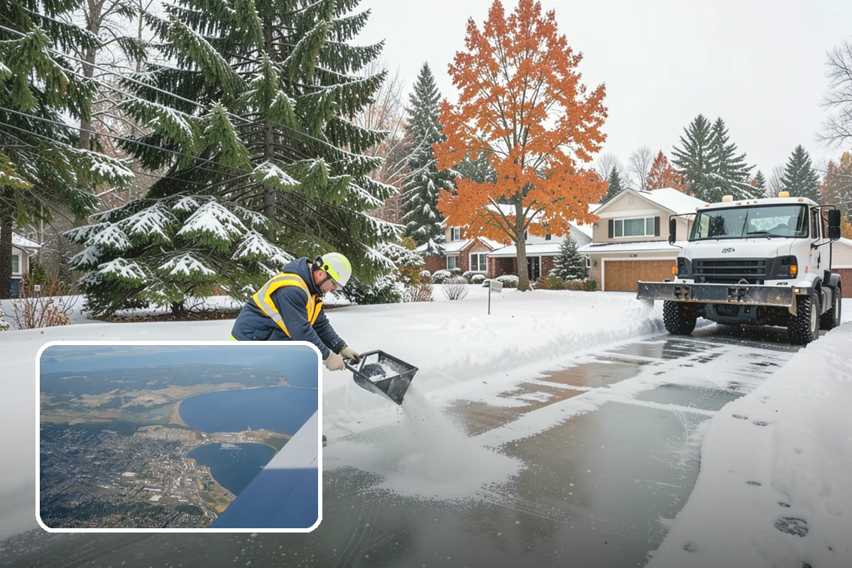 UTV Snow Plowing in Oak Harbor, Island County, WA - More pushing power than an ATV