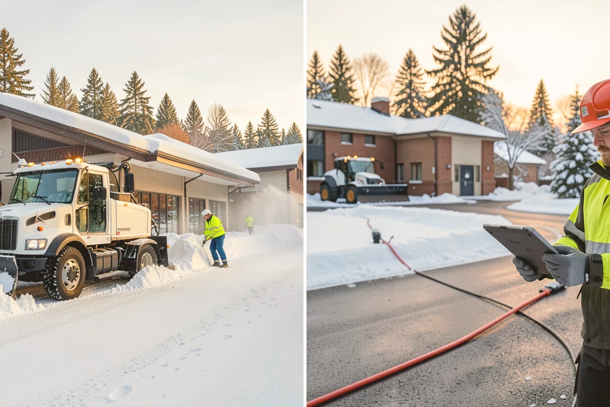 UTV Snow Plowing in Orting, Pierce County, WA - Assess the site's access points and snow volume