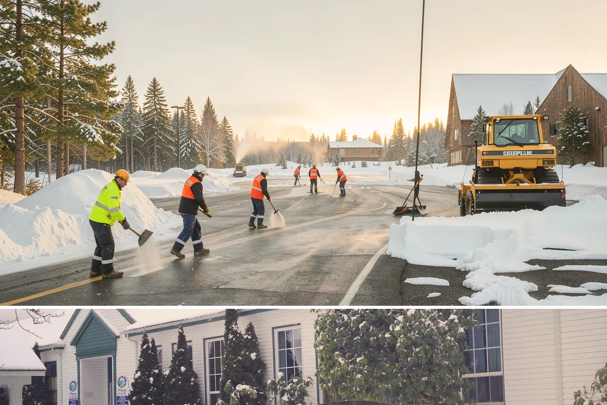 UTV Snow Plowing in Pacific, King County, WA - UTV plowing is in steady demand across the core snow months of December through February.