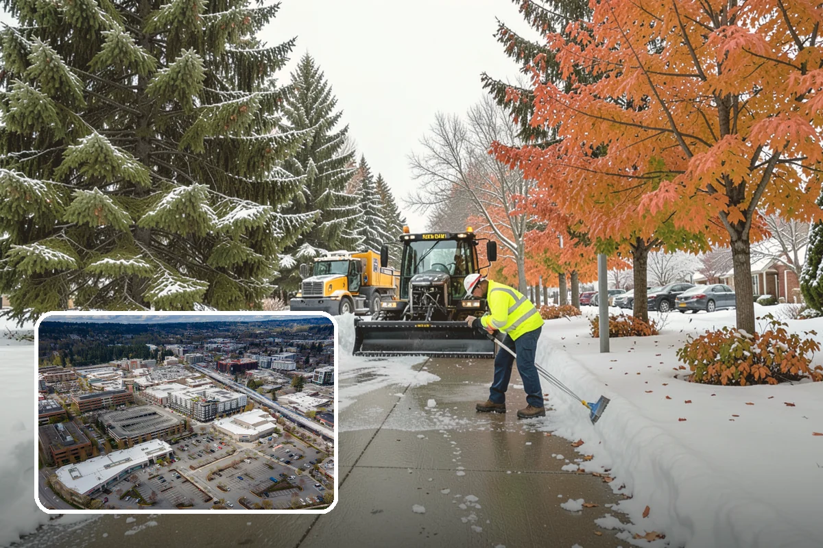 UTV Snow Plowing in Redmond, King County, WA - More pushing power than an ATV