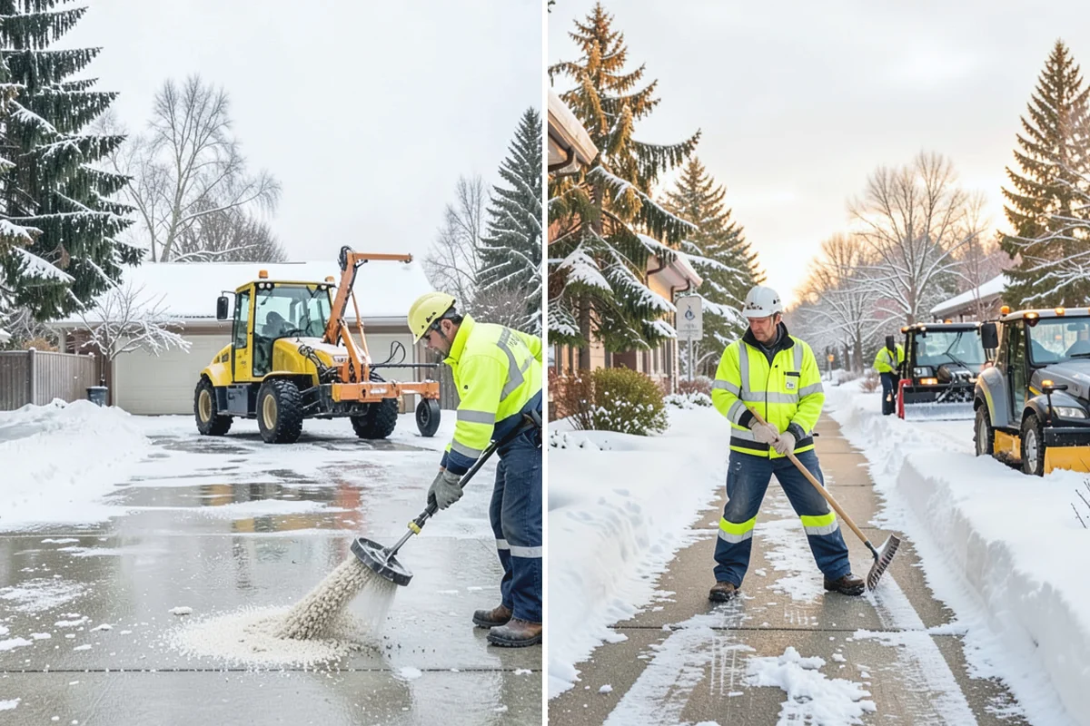 UTV Snow Plowing in Redmond, King County, WA - Assess the site's access points and snow volume
