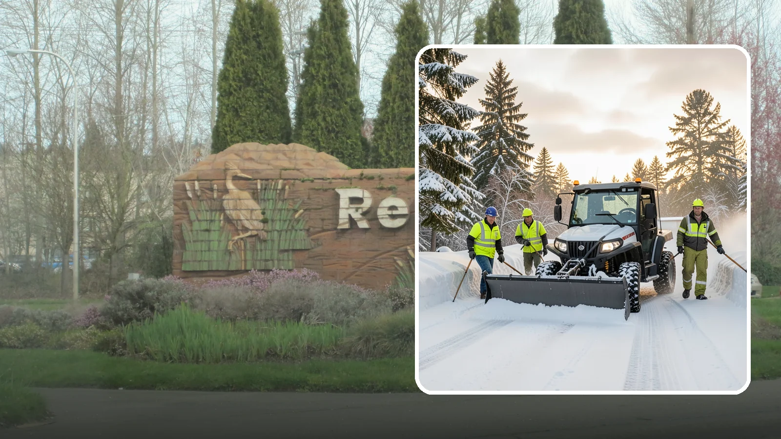 UTV Snow Plowing in Renton, King County, WA - Our UTV plow units combine maneuverability with more pushing power for medium-sized properties and complexes.