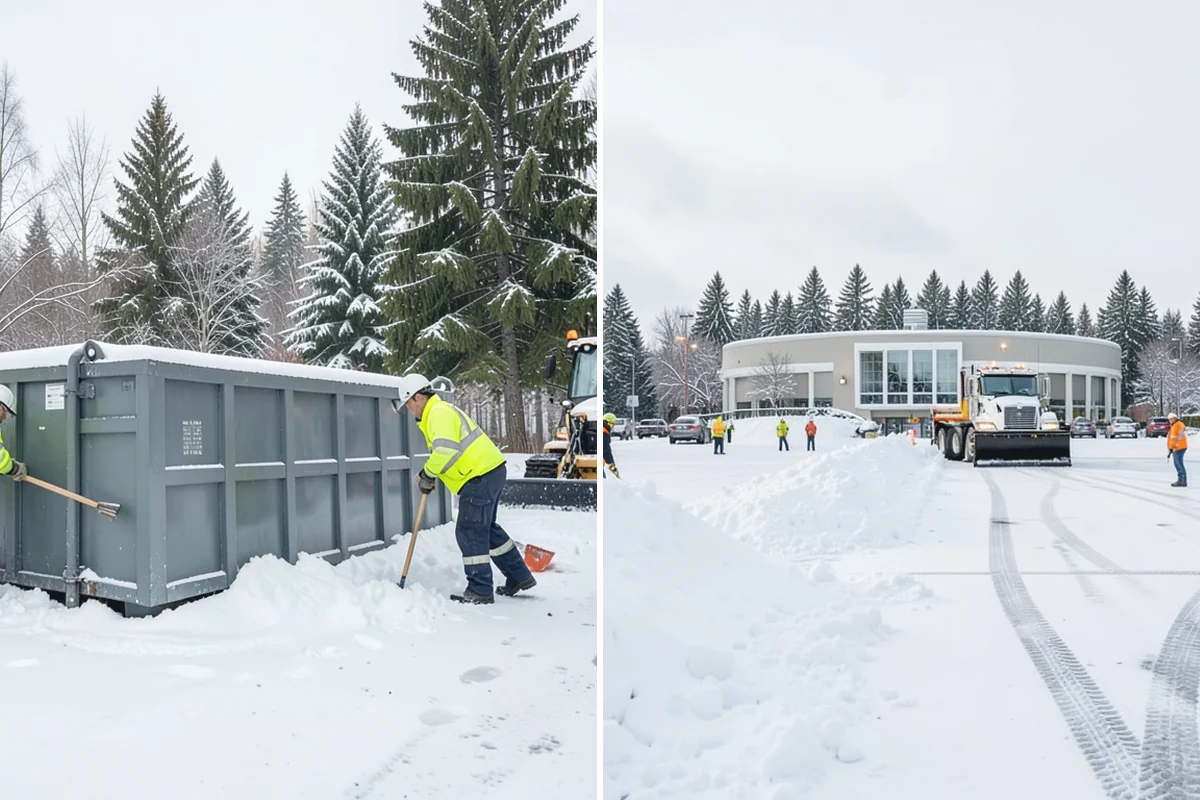 UTV Snow Plowing in Renton, King County, WA - Assess the site's access points and snow volume