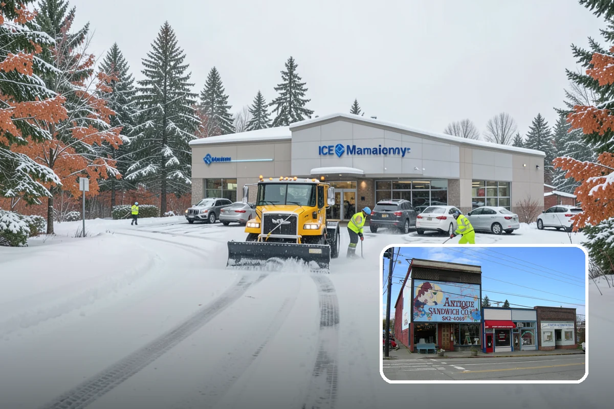 UTV Snow Plowing in Ruston, Pierce County, WA - More pushing power than an ATV