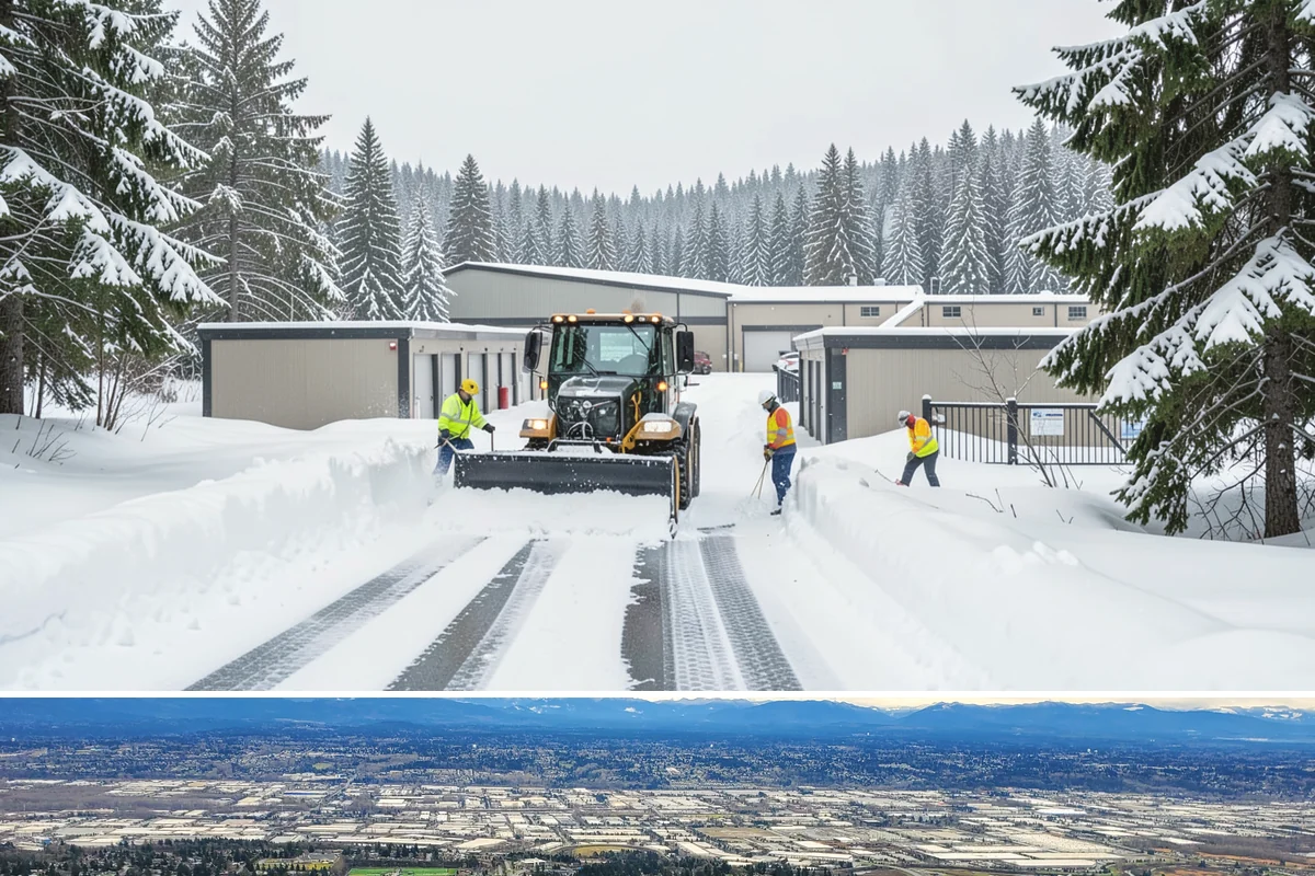 UTV Snow Plowing in SeaTac, King County, WA - UTV plowing is in steady demand across the core snow months of December through February.