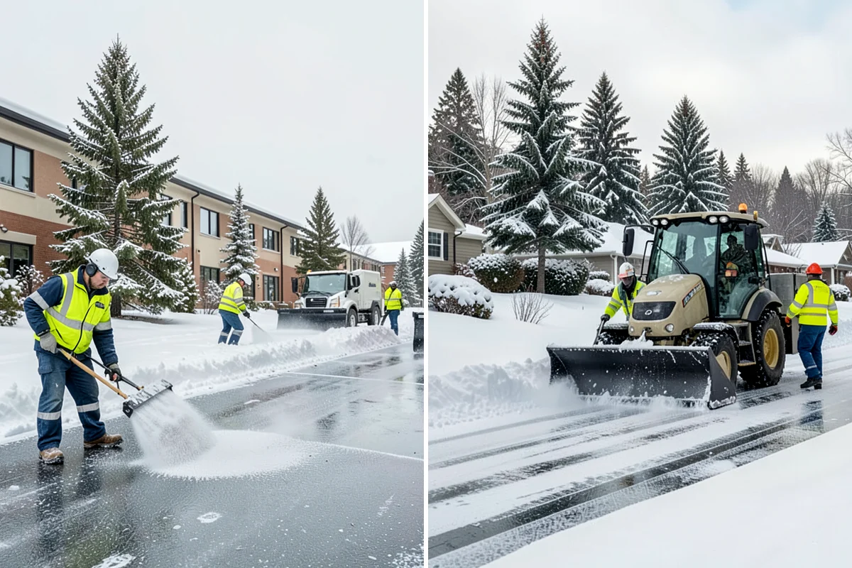 UTV Snow Plowing in Shoreline, King County, WA - Assess the site's access points and snow volume