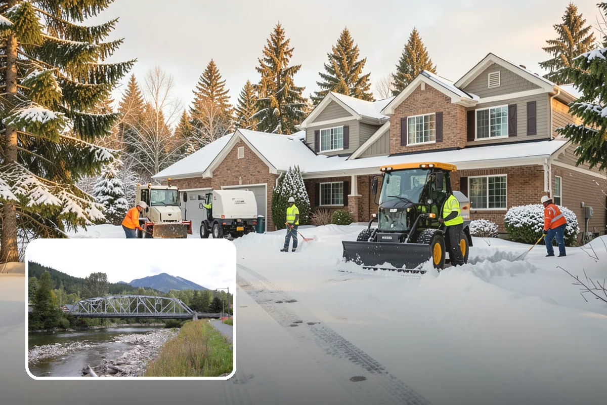 UTV Snow Plowing in Skykomish, King County, WA - More pushing power than an ATV