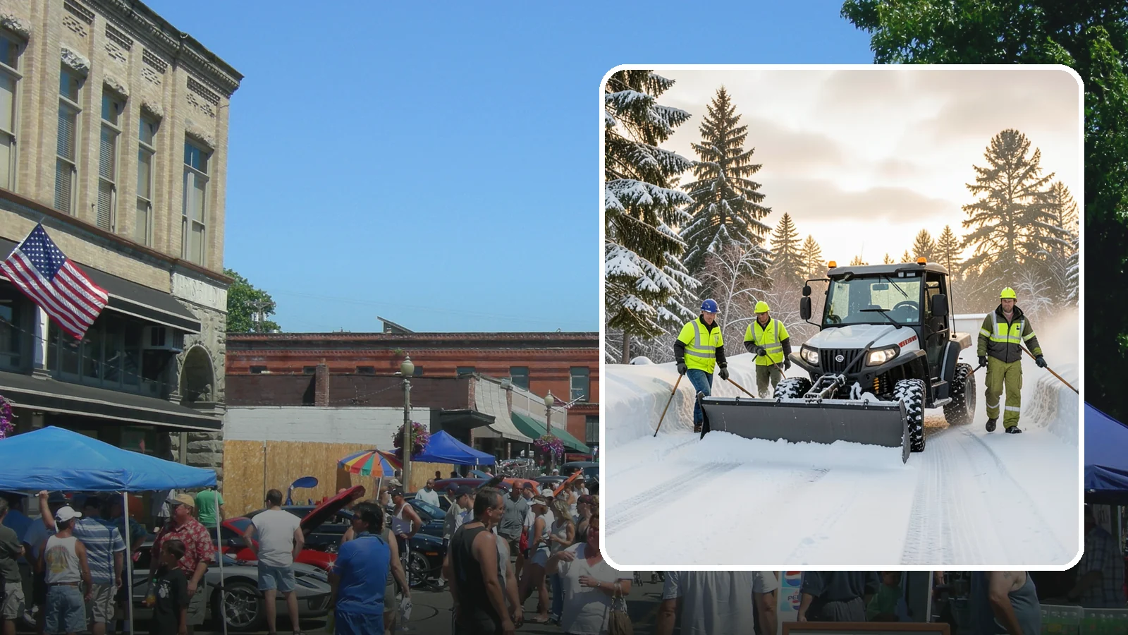 UTV Snow Plowing in Snohomish, Snohomish County, WA - Our UTV plow units combine maneuverability with more pushing power for medium-sized properties and complexes.