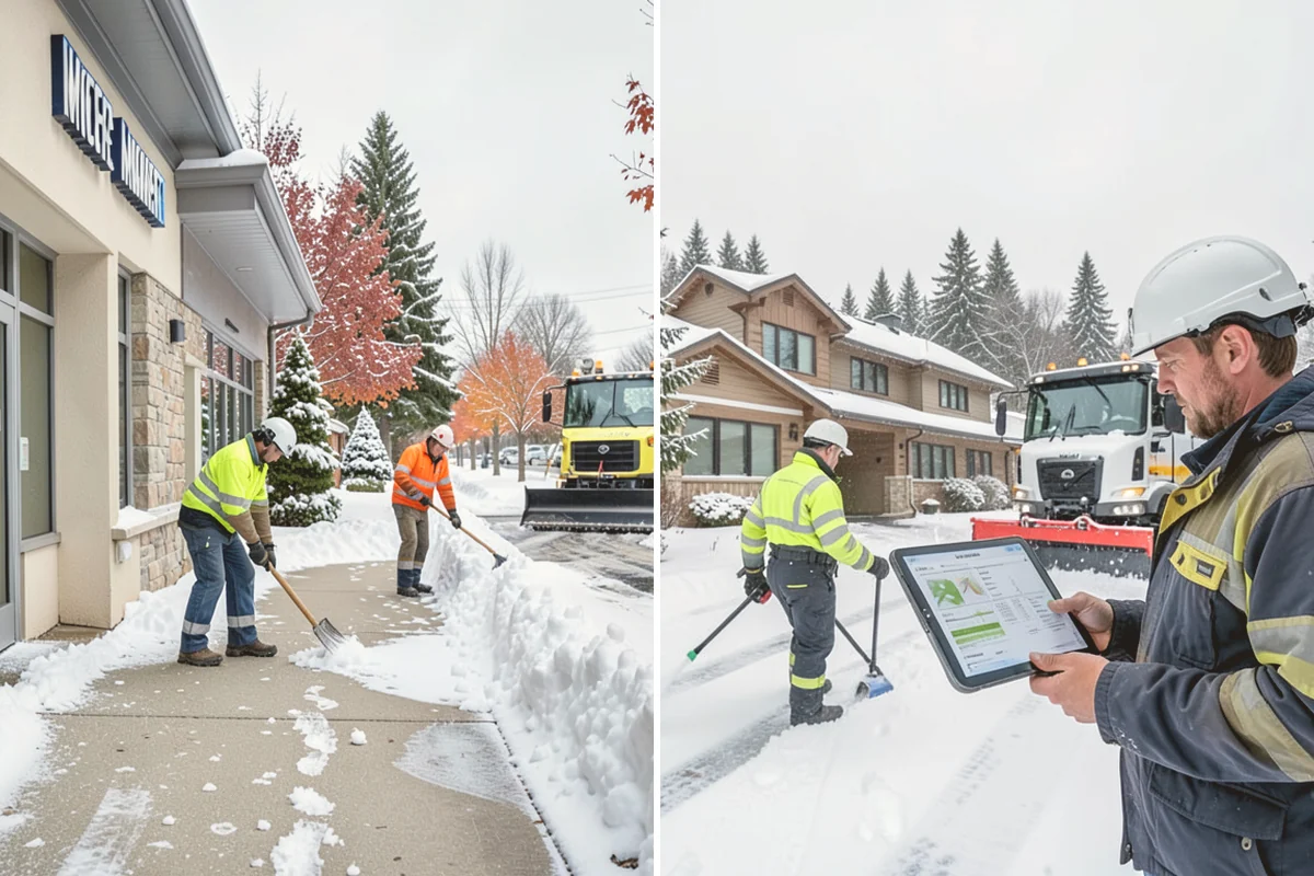 UTV Snow Plowing in Snohomish, Snohomish County, WA - Assess the site's access points and snow volume