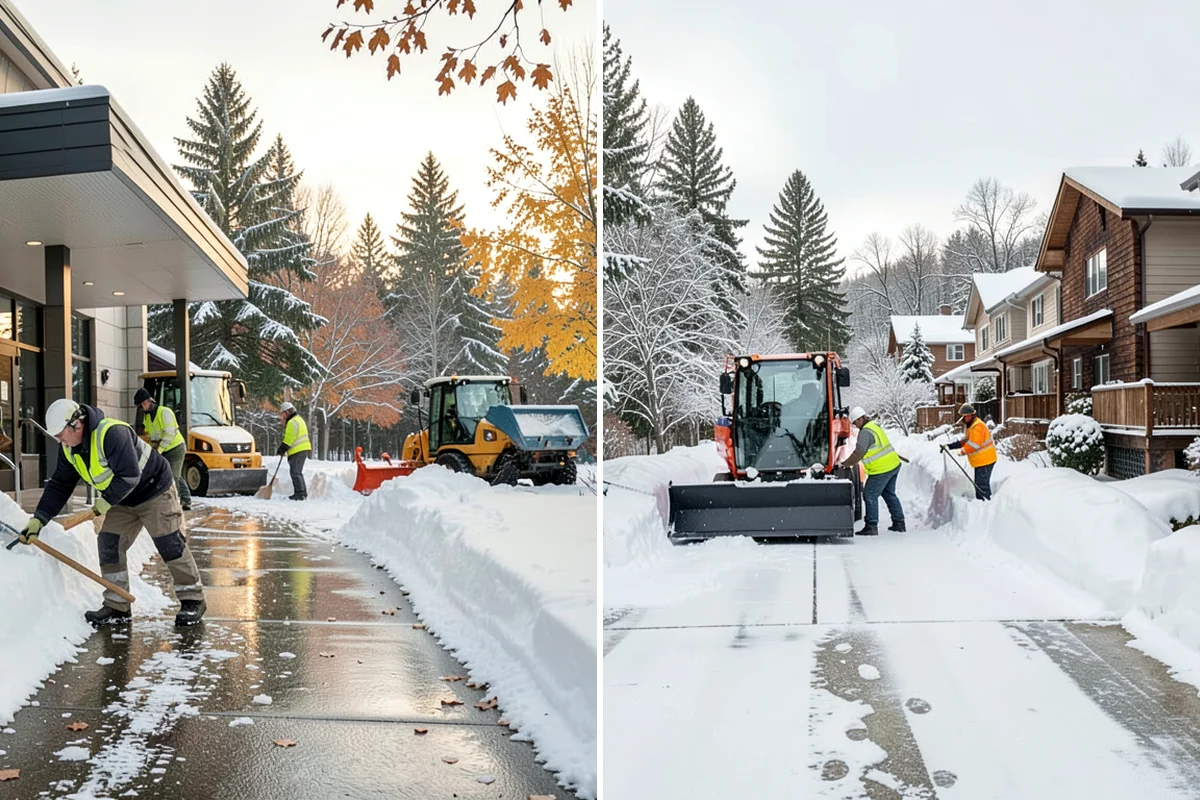 UTV Snow Plowing in Snoqualmie, King County, WA - Assess the site's access points and snow volume