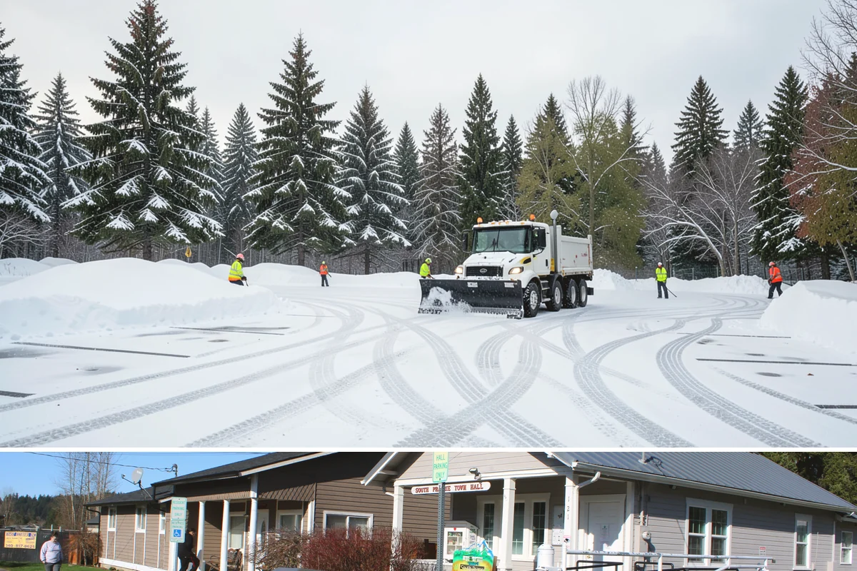 UTV Snow Plowing in South Prairie, Pierce County, WA - UTV plowing is in steady demand across the core snow months of December through February.