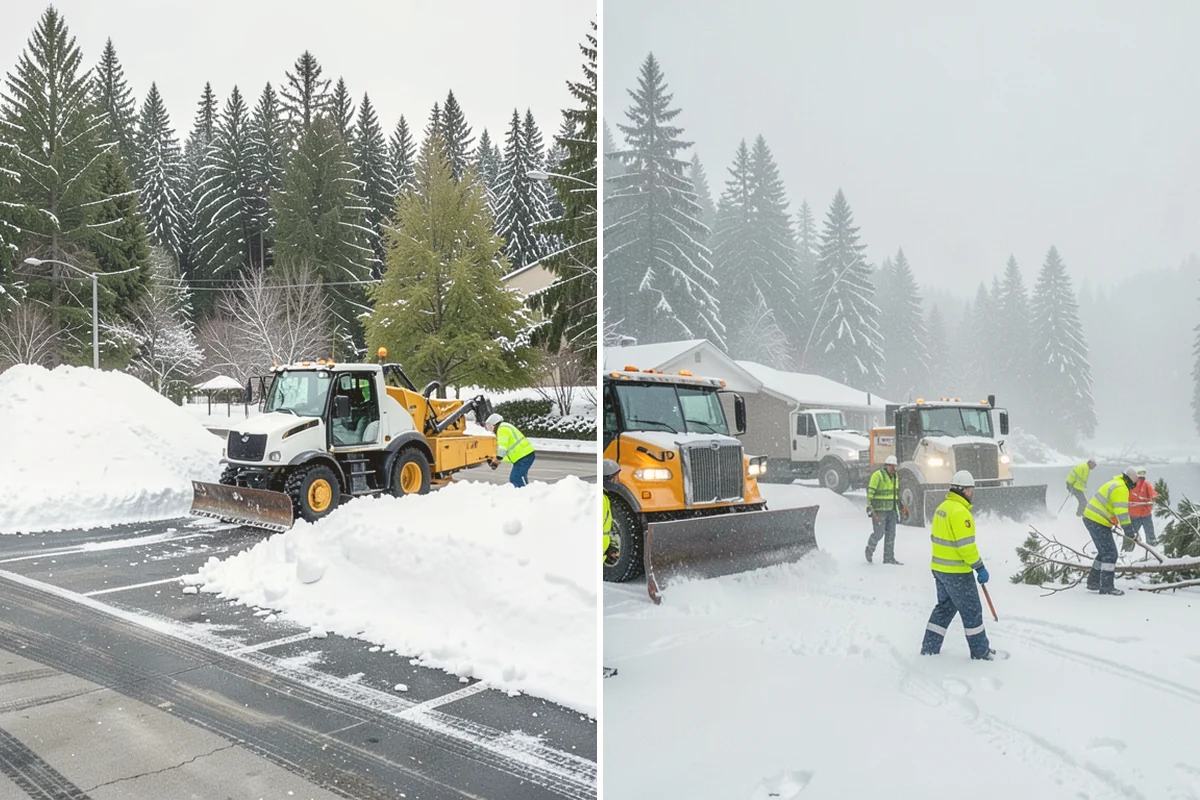 UTV Snow Plowing in Stanwood, Snohomish County, WA - Assess the site's access points and snow volume