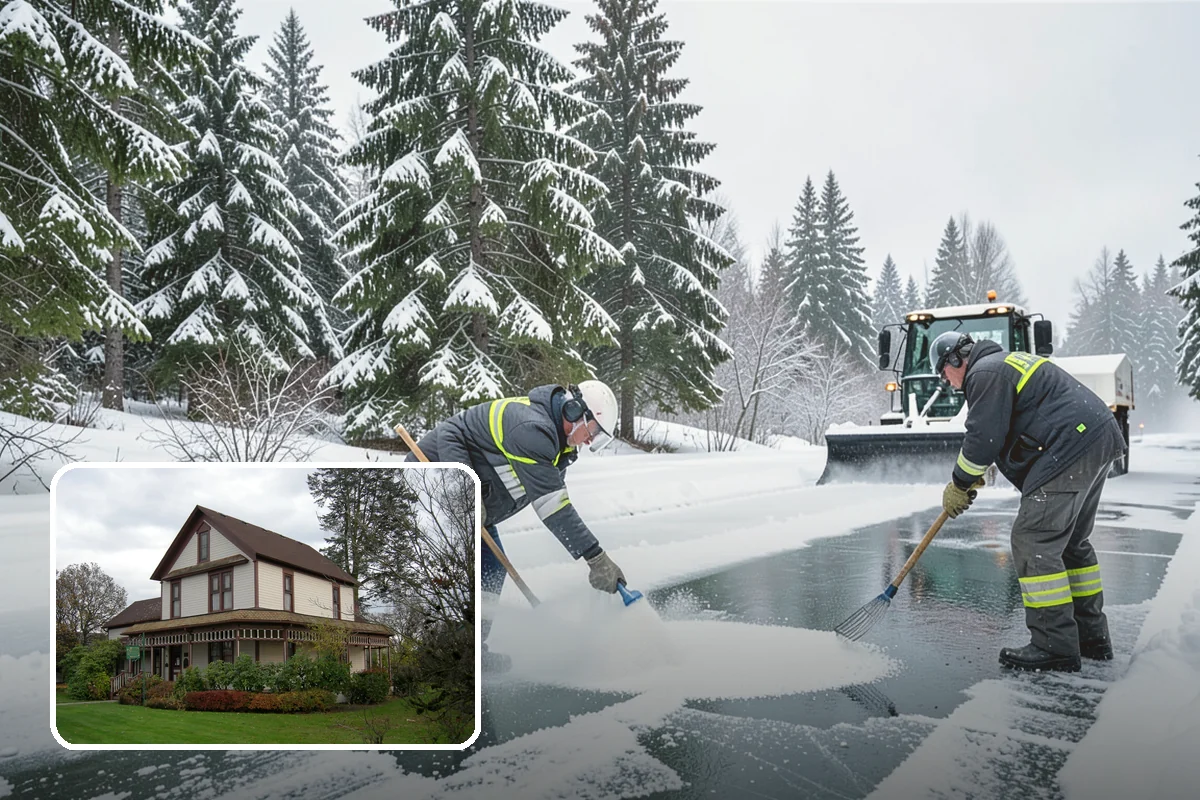 UTV Snow Plowing in Sumner, Pierce County, WA - More pushing power than an ATV