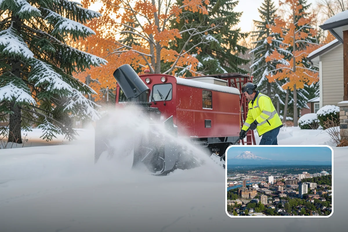 UTV Snow Plowing in Tacoma, Pierce County, WA - More pushing power than an ATV