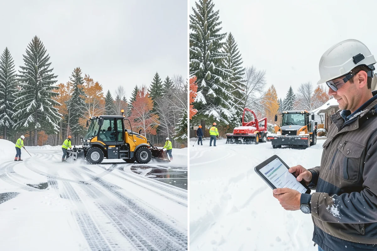 UTV Snow Plowing in Tacoma, Pierce County, WA - Assess the site's access points and snow volume