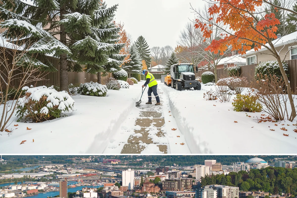 UTV Snow Plowing in Tacoma, Pierce County, WA - UTV plowing is in steady demand across the core snow months of December through February.