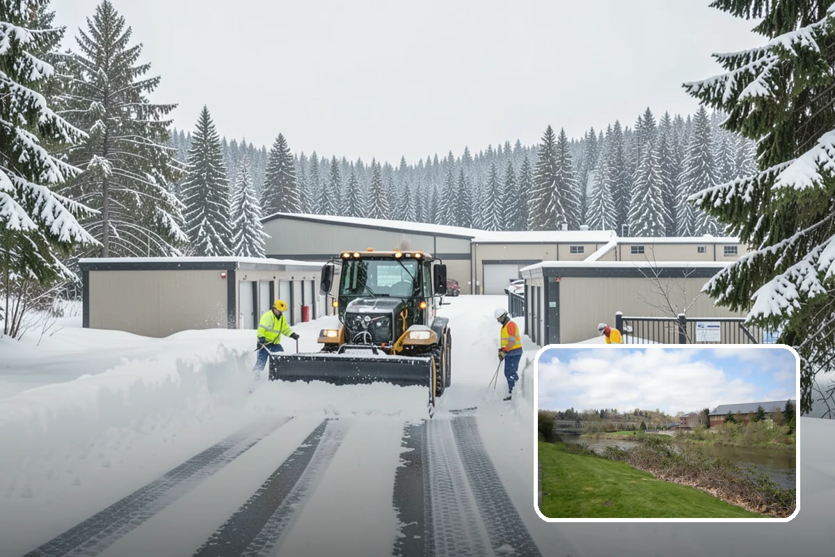 UTV Snow Plowing in Tukwila, King County, WA - More pushing power than an ATV