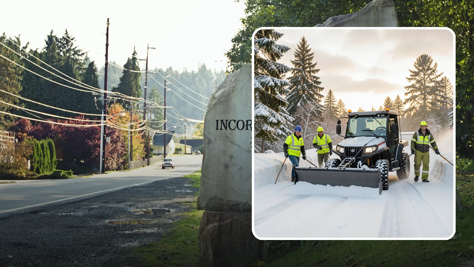 UTV Snow Plowing in Wilkeson, Pierce County, WA - Our UTV plow units combine maneuverability with more pushing power for medium-sized properties and complexes.