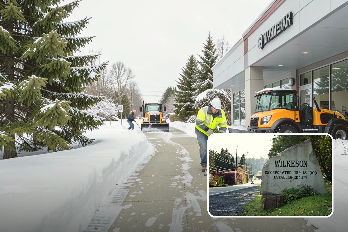 UTV Snow Plowing in Wilkeson, Pierce County, WA - More pushing power than an ATV