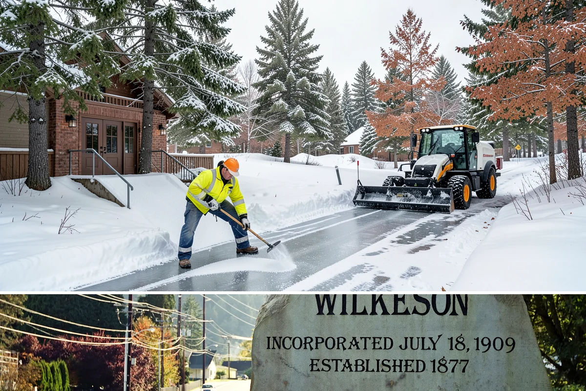 UTV Snow Plowing in Wilkeson, Pierce County, WA - UTV plowing is in steady demand across the core snow months of December through February.