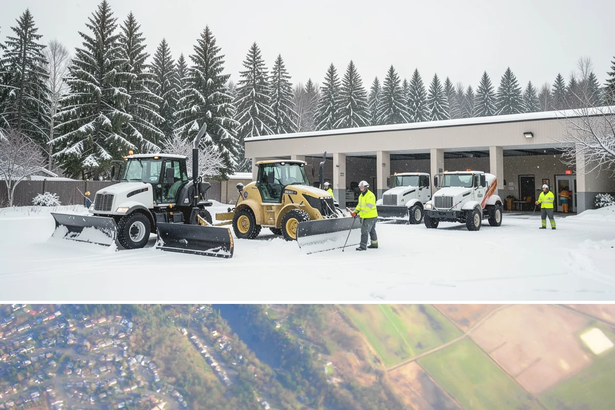 V-Plow Service in Algona, King County, WA - V-plow service is most valuable after heavy accumulation and drifting events from December through February.