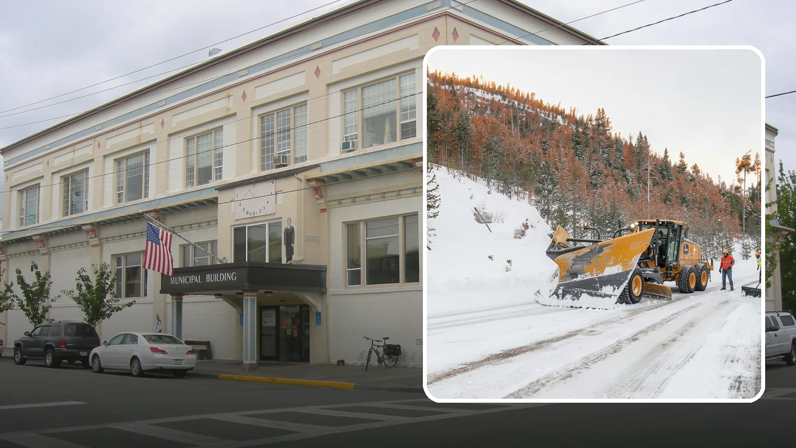 V-Plow Service in Anacortes, Skagit County, WA - Our V-plows break through deep drifts and packed snow that flat blades struggle to penetrate.