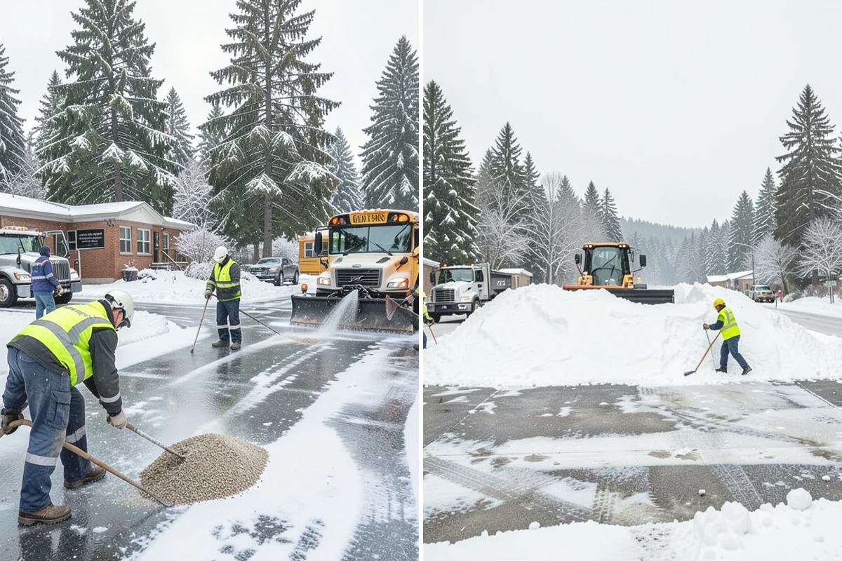 V-Plow Service in Anacortes, Skagit County, WA - Set the blade to a V to break into deep or packed snow