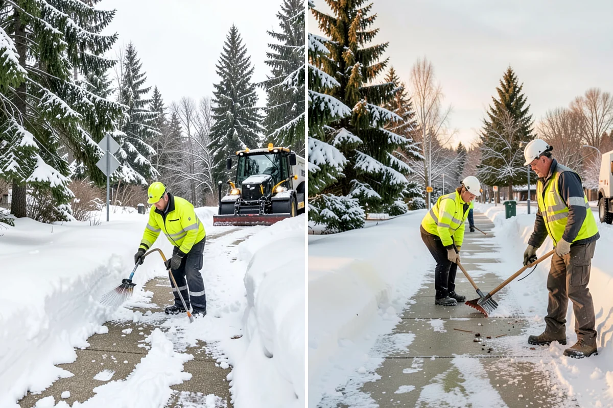 V-Plow Service in Arlington, Snohomish County, WA - Set the blade to a V to break into deep or packed snow