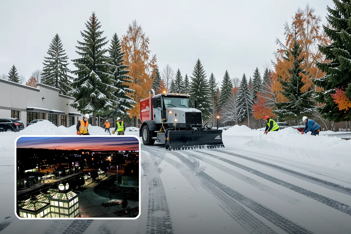 V-Plow Service in Auburn, King County, WA - Pointed blade that penetrates deep drifts and packed snow