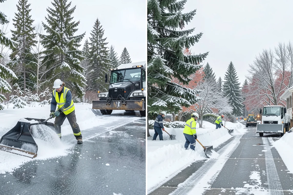 V-Plow Service in Beaux Arts Village, King County, WA - Set the blade to a V to break into deep or packed snow