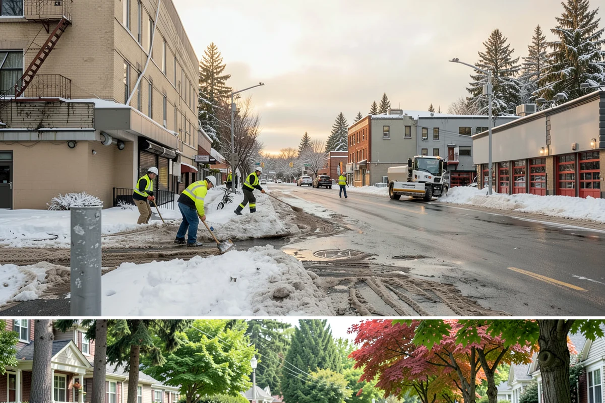 V-Plow Service in Beaux Arts Village, King County, WA - V-plow service is most valuable after heavy accumulation and drifting events from December through February.