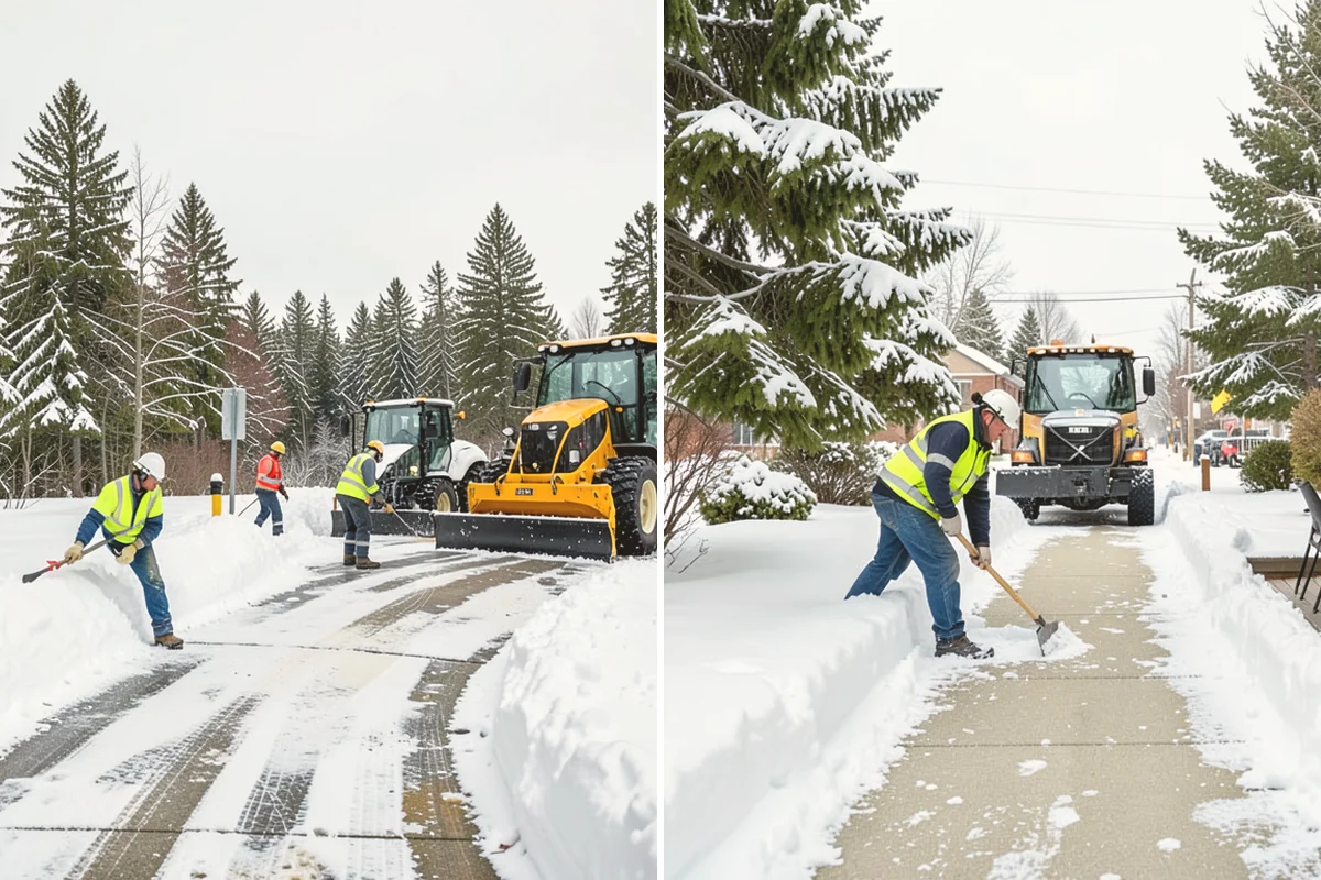 V-Plow Service in Bellevue, King County, WA - Set the blade to a V to break into deep or packed snow