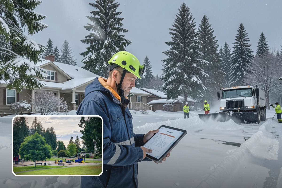 V-Plow Service in Bonney Lake, Pierce County, WA - Pointed blade that penetrates deep drifts and packed snow