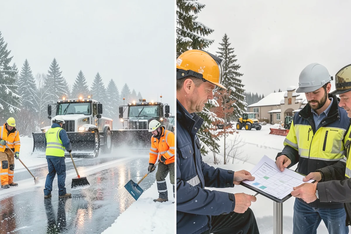 V-Plow Service in Bothell, King County, WA - Set the blade to a V to break into deep or packed snow