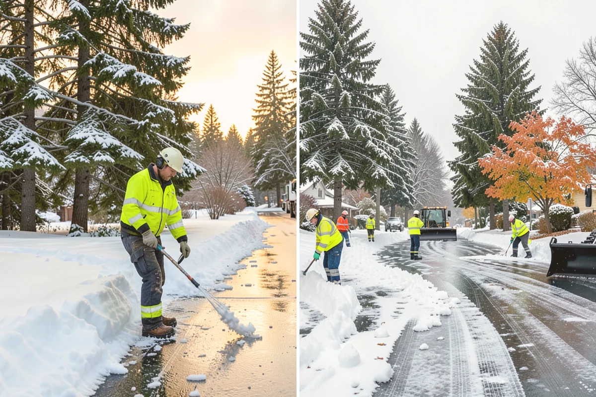 V-Plow Service in Brier, Snohomish County, WA - Set the blade to a V to break into deep or packed snow