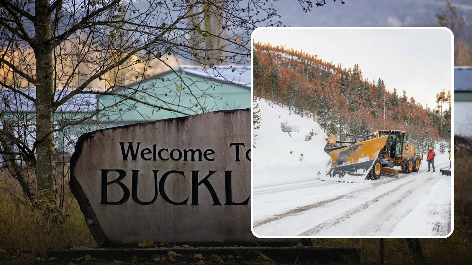 V-Plow Service in Buckley, Pierce County, WA - Our V-plows break through deep drifts and packed snow that flat blades struggle to penetrate.