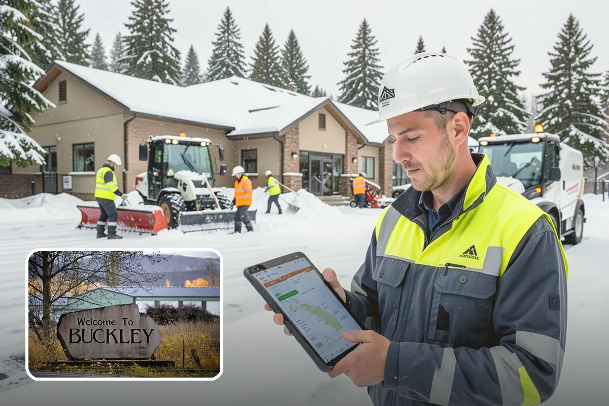 V-Plow Service in Buckley, Pierce County, WA - Pointed blade that penetrates deep drifts and packed snow