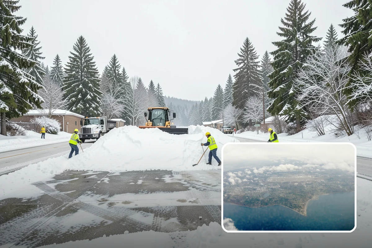 V-Plow Service in Burien, King County, WA - Pointed blade that penetrates deep drifts and packed snow