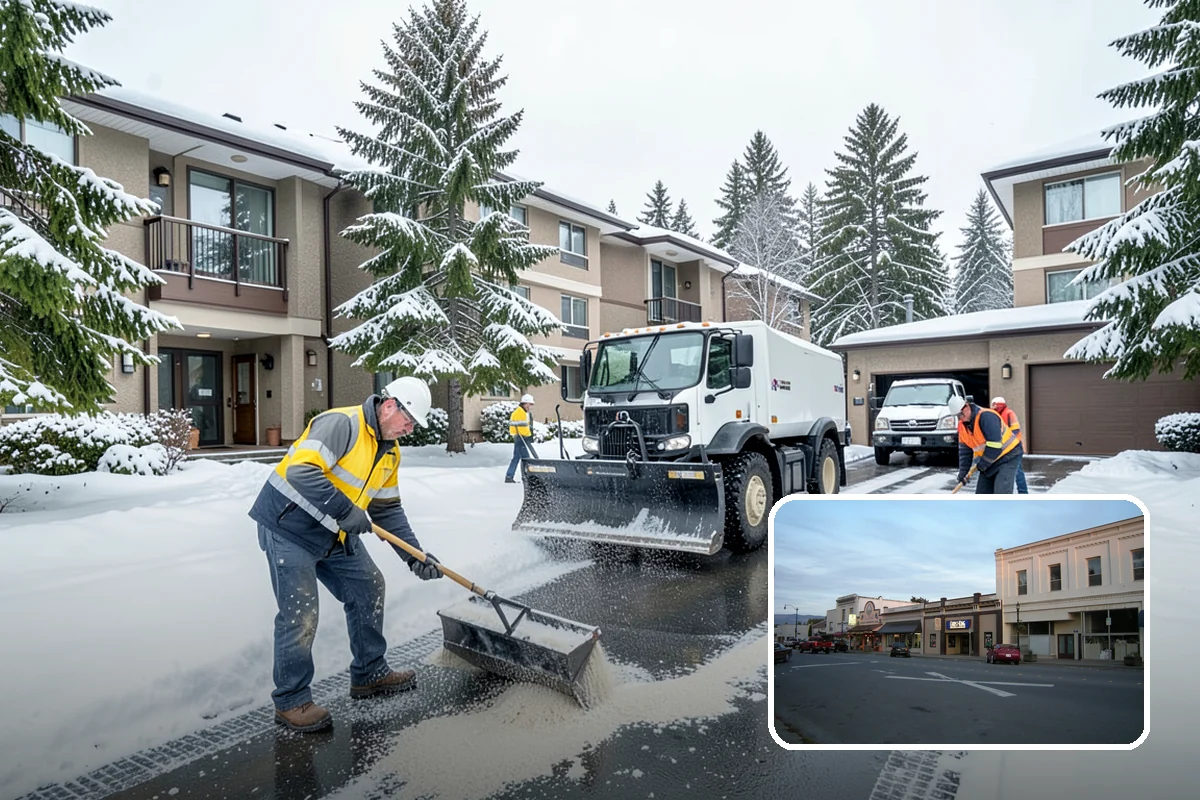 V-Plow Service in Burlington, Skagit County, WA - Pointed blade that penetrates deep drifts and packed snow