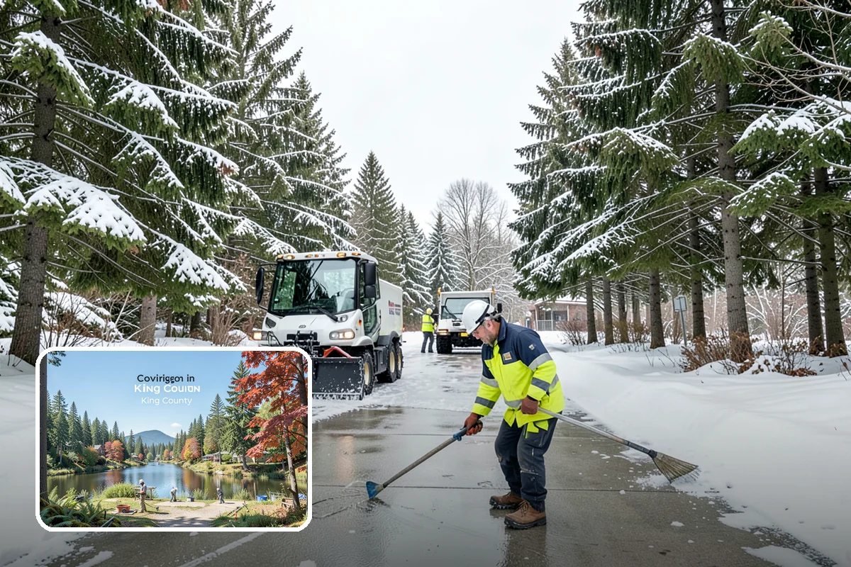 V-Plow Service in Covington, King County, WA - Pointed blade that penetrates deep drifts and packed snow