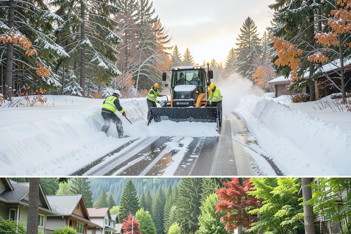 V-Plow Service in Darrington, Snohomish County, WA - V-plow service is most valuable after heavy accumulation and drifting events from December through February.
