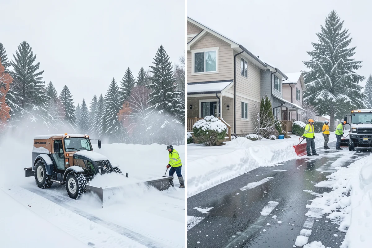V-Plow Service in Des Moines, King County, WA - Set the blade to a V to break into deep or packed snow