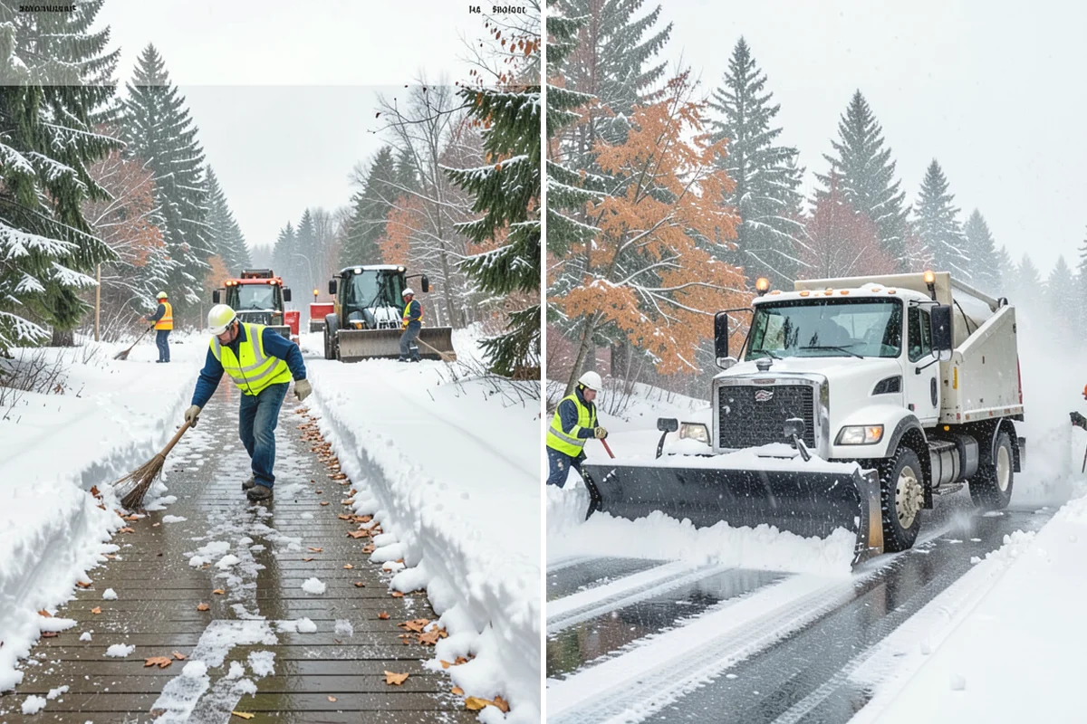 V-Plow Service in Duvall, King County, WA - Set the blade to a V to break into deep or packed snow