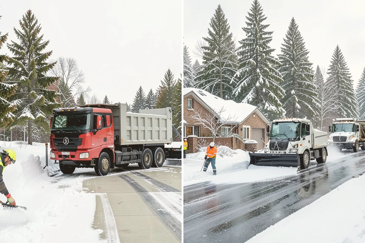 V-Plow Service in Eatonville, Pierce County, WA - Set the blade to a V to break into deep or packed snow