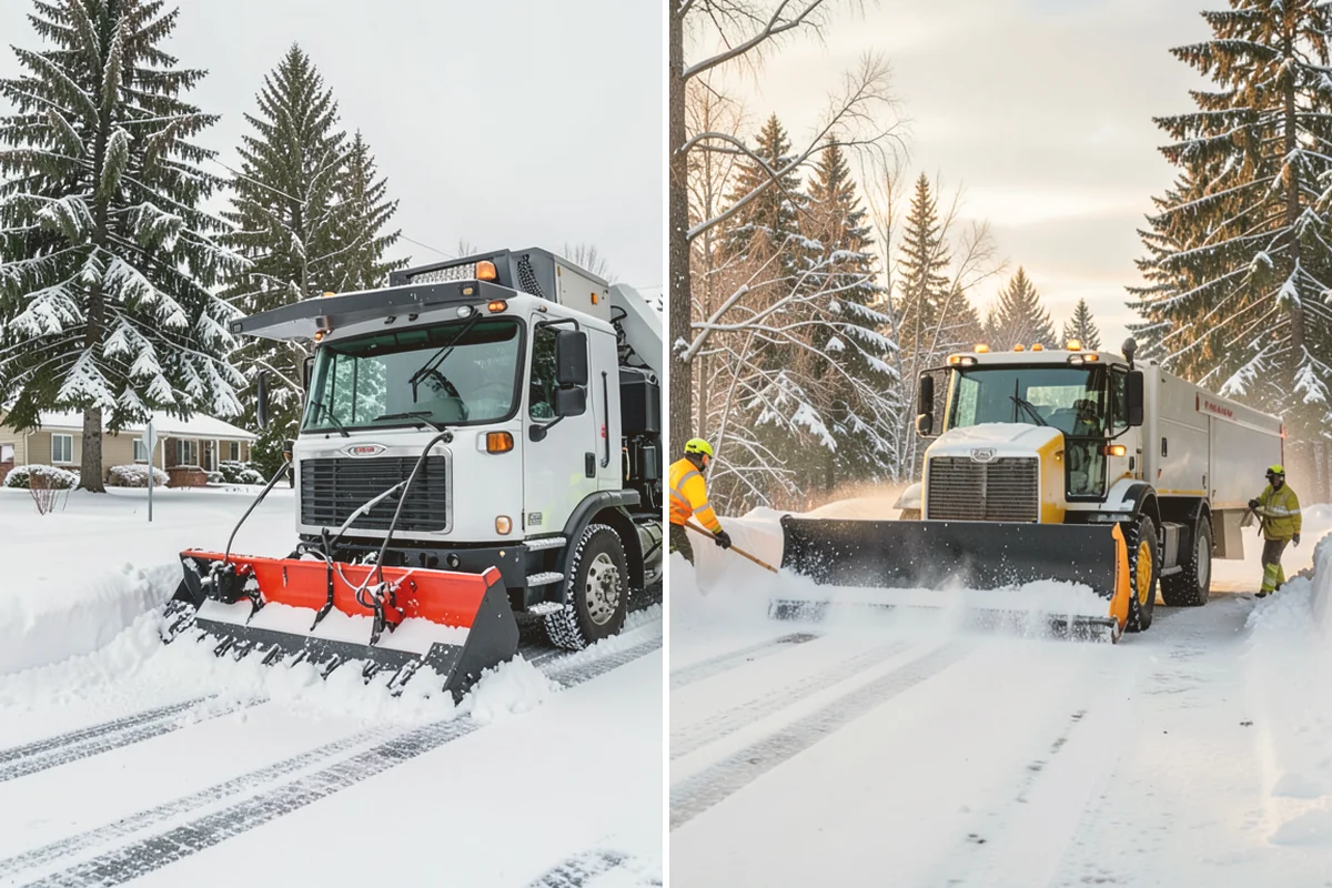 V-Plow Service in Edmonds, Snohomish County, WA - Set the blade to a V to break into deep or packed snow