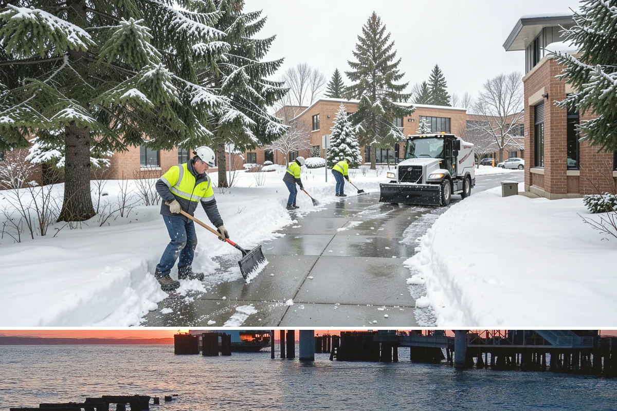 V-Plow Service in Edmonds, Snohomish County, WA - V-plow service is most valuable after heavy accumulation and drifting events from December through February.